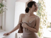 Thời trang - Học hot girl Nam Định mặc váy lụa quyến rũ