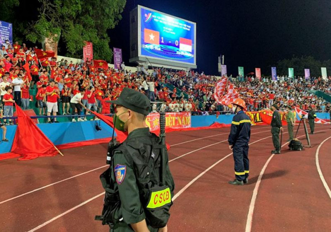 Đảm bảo an toàn cho SEA Games 31 thành công có sự đóng góp đặc biệt của lực lượng Công an.&nbsp;Ảnh: Nguyễn Bình - Quỳnh Anh.