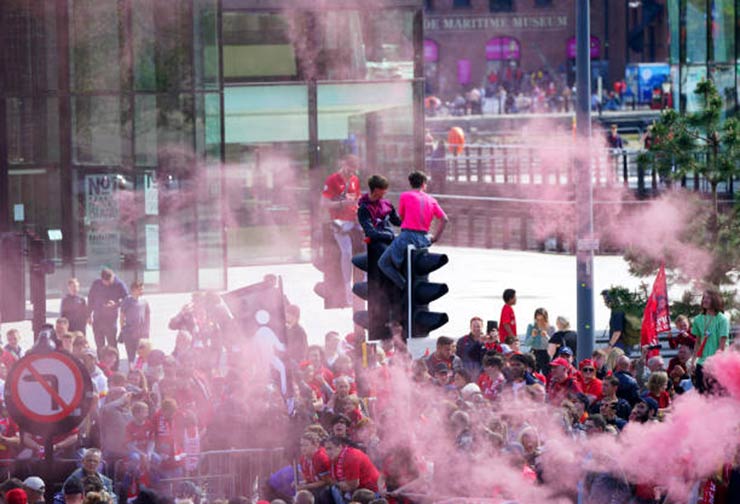 Đây là dịp diễu hành đầu tiên của CLB trong vòng 3 năm, Liverpool đã vô địch Premier League năm 2020 nhưng mất cơ hội diễu hành vì Covid-19