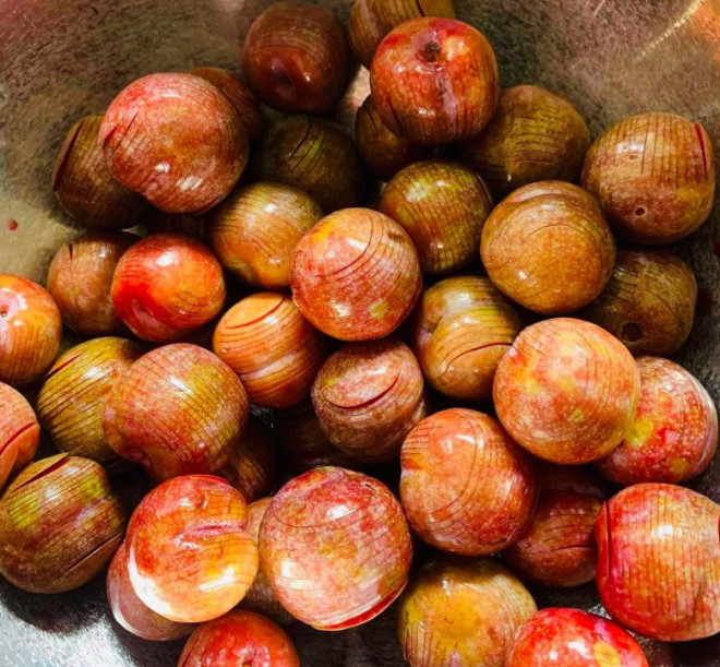 Plums are in season, learn from my mother to make sweet, delicious plum jam without being crushed - 4