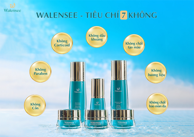 Mỹ phẩm Walensee đảm bảo độ an toàn cho da ở mức cao nhất bằng sản phẩm tươi "7 không" 