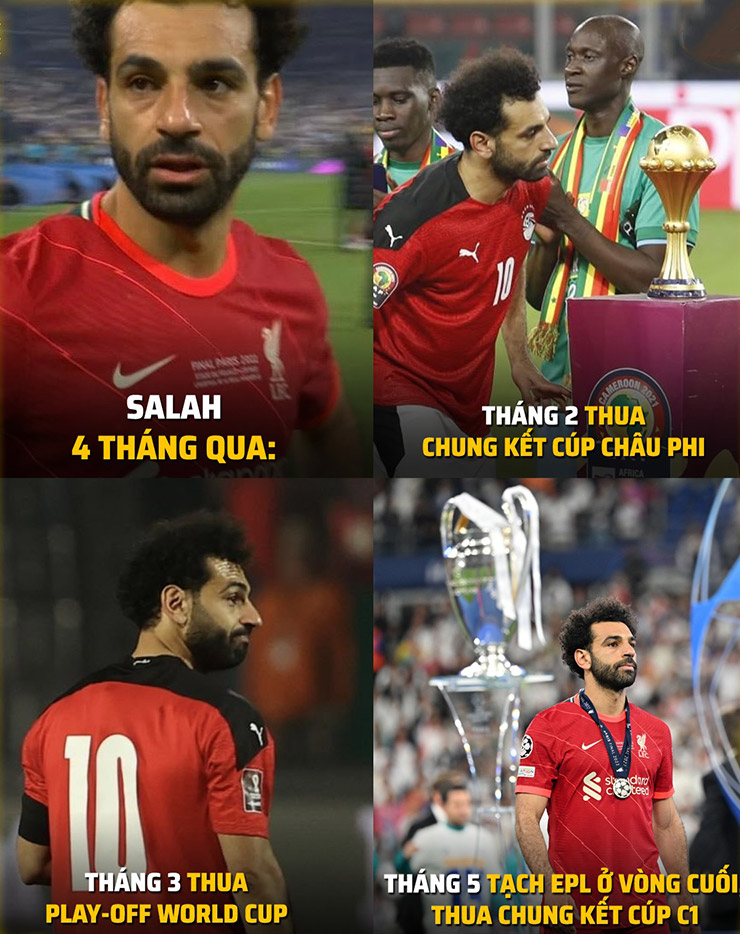 Một mùa giải đáng buồn với Mohamed Salah.