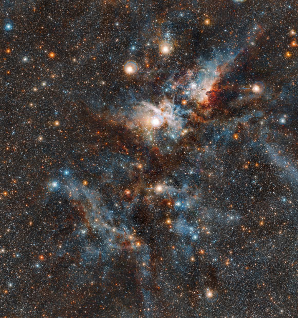 Tinh vân Carina, nơi tồn tại ngôi sao biến hình sáng rõ nổi tiếng Eta Carinae - Ảnh: ESO