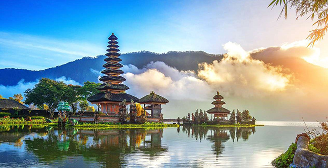 Đền Pura Ulun Danu Bratan, đây là ngôi đền nổi tiếng nhất ở Bali.&nbsp;
