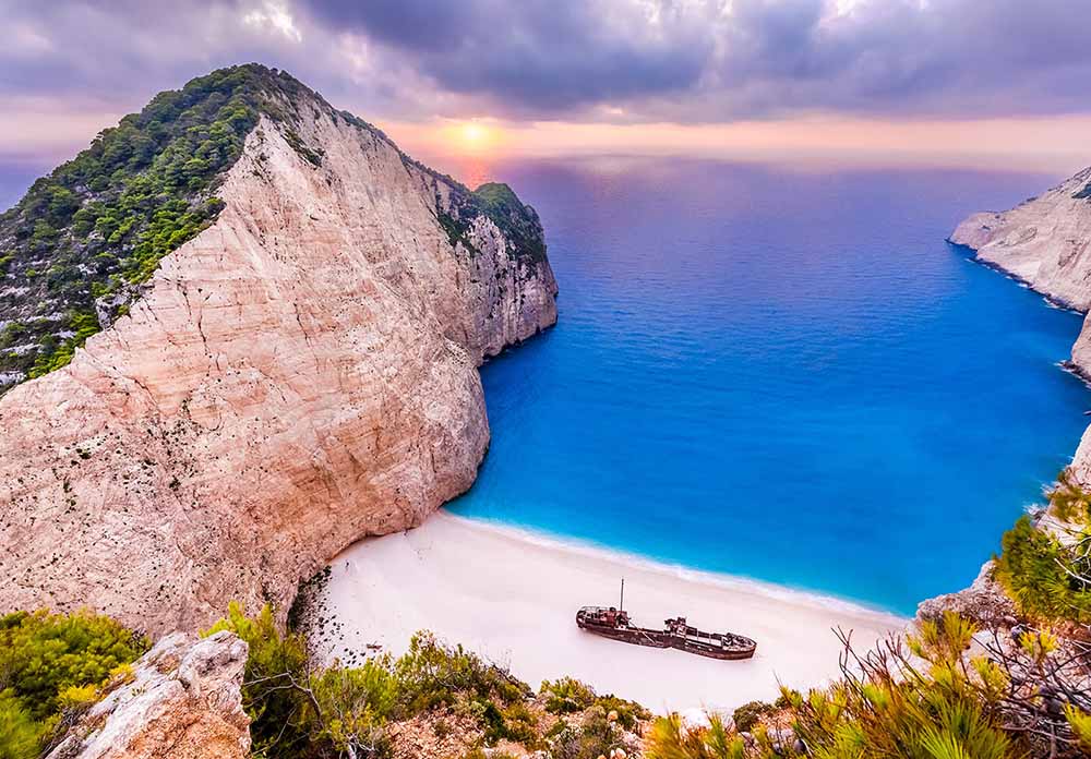 The most beautiful shipwreck beach in Greece, the unspoiled scenery is 