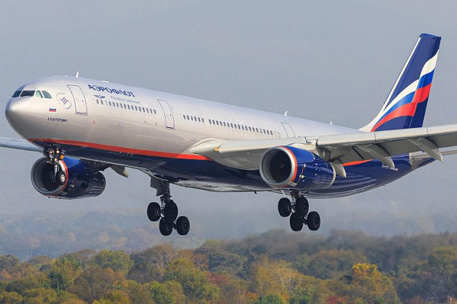 Một máy bay Airbus A330-300 của Aeroflot tại sân bay Vladivostok (Nga). Ảnh: Wikimedia