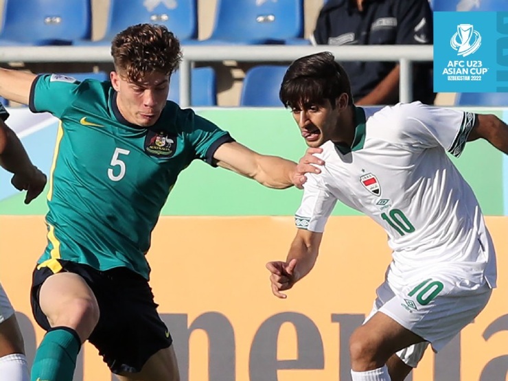 Video bóng đá U23 Iraq - U23 Australia: Bước ngoặt thẻ đỏ, 2 siêu phẩm vỡ òa (U23 châu Á)