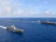 Sau 4 năm, Mỹ lần đầu tiên huy động tàu sân bay tập trận với hải quân Hàn Quốc
