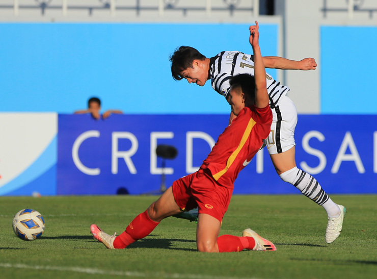 Quan Văn Chuẩn cản phá cực chuẩn, Thanh Bình lăn xả gúp U23 Việt Nam hòa Hàn Quốc hiệp 1 - 1