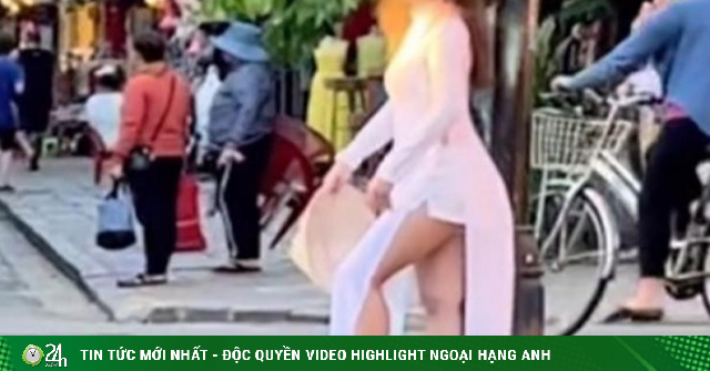 Another case of foreign tourists wearing offensive ao dai in the street-Fashion