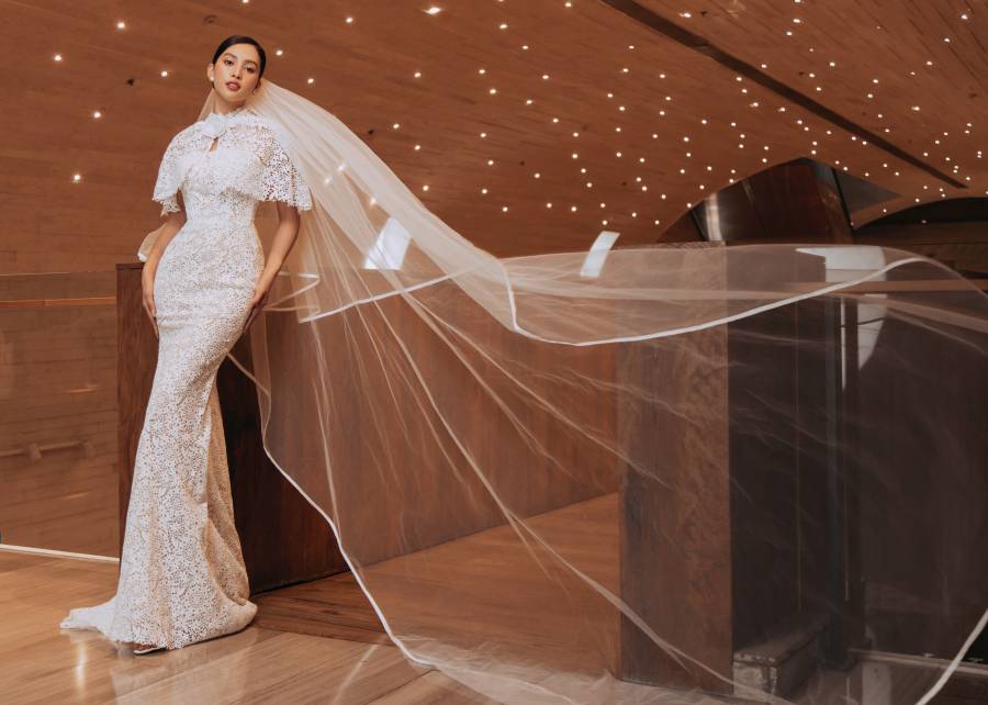 Miss Tieu Vy transforms into a beautiful bride in a wedding dress - 5