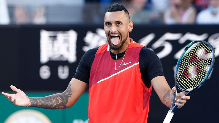 Nick Kyrgios nhiều lần bị phạt tiền vì cư xử không đúng mực