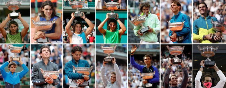 Rafael Nadal lần thứ 14 vô địch Roland Garros