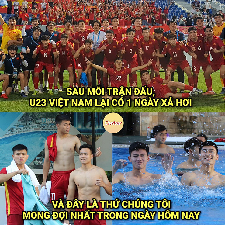 Hình ảnh fan mong chờ nhất trong ngày từ U23 Việt Nam.