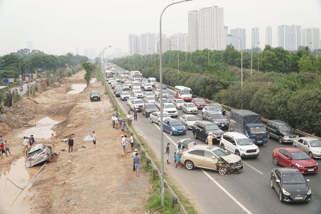 Hiện trường vụ tai nạn.