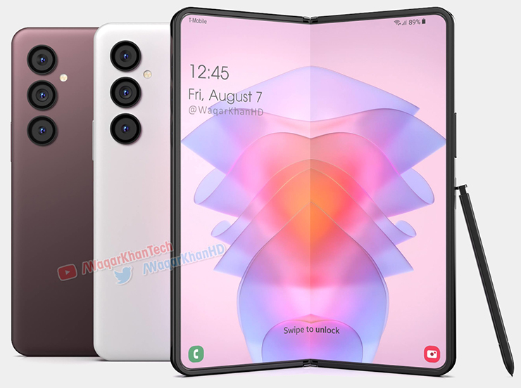 Ảnh concept Galaxy Z Fold 4.