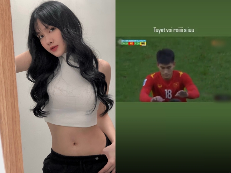 Nhâm Mạnh Dũng đánh đầu "cháy lưới" U23 Malaysia, bạn gái hot girl nói ngay 5 chữ này - 2