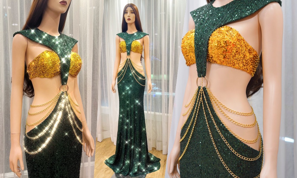 Trang phục cut out là thương hiệu thời trang được Thuỳ Tiên lăng xê nhiều sau khi trở thành đương kim Hoa hậu Hoà bình quốc tế.