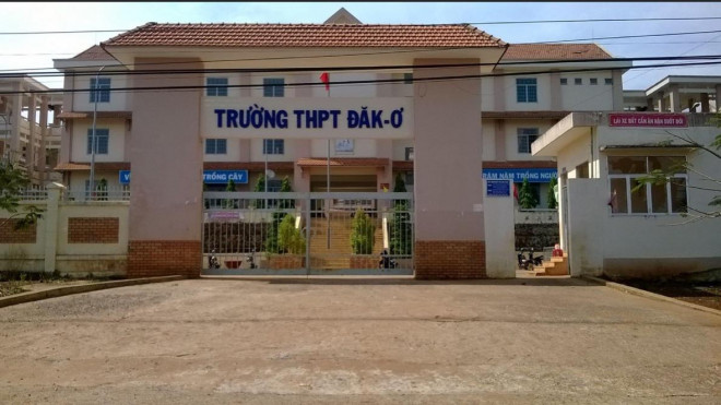 Trường THPT Đăk Ơ - nơi hiệu trưởng tử vong nghi rơi từ tầng 3