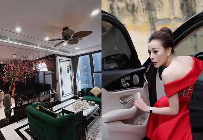 'Quỳnh Búp Bê' sống một mình trong một căn hộ cao cấp rộng hơn 100m2 tại Hà Nội. Nội thất trong nhà thiết kế theo phong cách châu Âu hiện đại.
