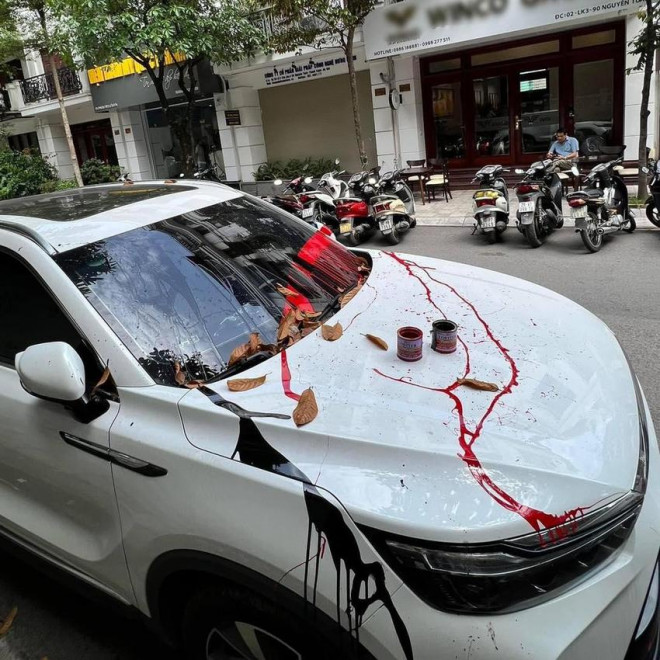 Chủ xe phải làm gì khi bị tạt sơn lên ô tô khi đỗ xe ngoài đường? - 1