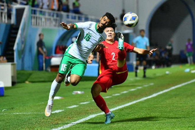 U23 Ả Rập Xê Út đã có trận đấu khó khăn với U23 Việt Nam. Ảnh: AFC