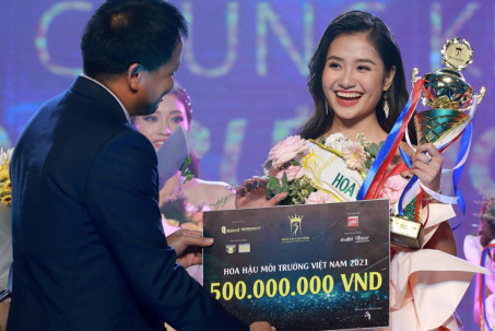 Nữ sinh 18 tuổi quê Bến Tre đăng quang “Hoa hậu Môi trường Việt Nam”, nhận thưởng 500 triệu