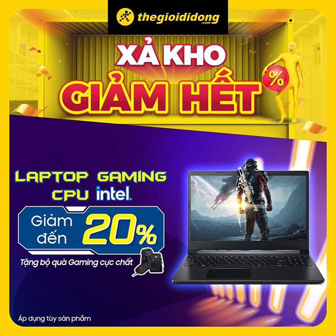 Chào hè, Thế Giới Di Động xả kho lên đến 20% Laptop Gaming CPU Intel - 1