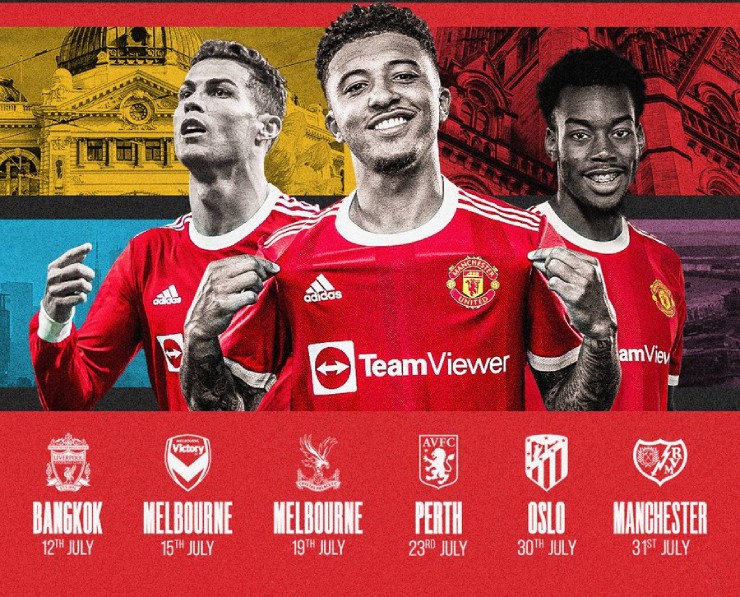 MU chạm trán Liverpool, Atletico trong tour du đấu hè 2022