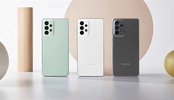 Các tuỳ chọn màu của Galaxy A73 5G.