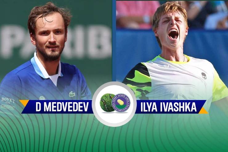 Medvedev tái ngộ&nbsp;Ivashka, đối thủ từng bị anh đánh bại ở Libema Open