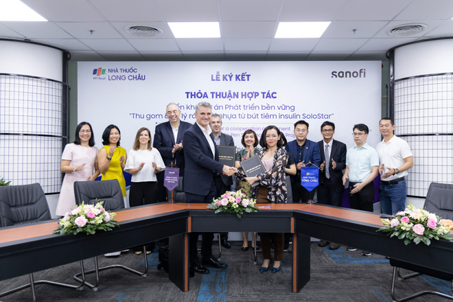 FPT Long Châu và Sanofi Việt Nam triển khai dự án xử lý rác thải nhựa từ bút tiêm insulin - 2
