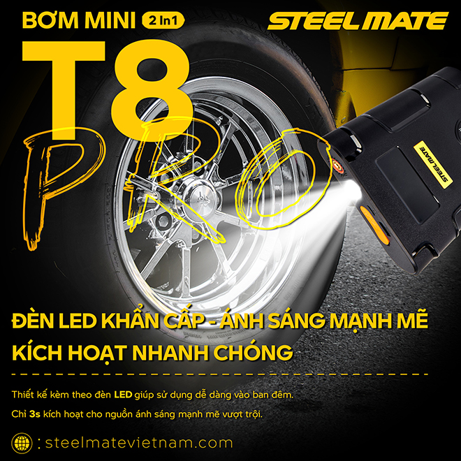 Bộ đôi sản phẩm bơm điện tử STEELMATE T8 và T8 PRO chào sân thị trường Việt - 5