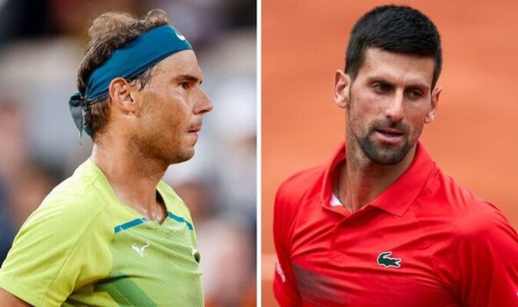 Nadal (trái) có thể kịp dự Wimbledon 2022, Djokovic sẵn sàng cản bước đối thủ