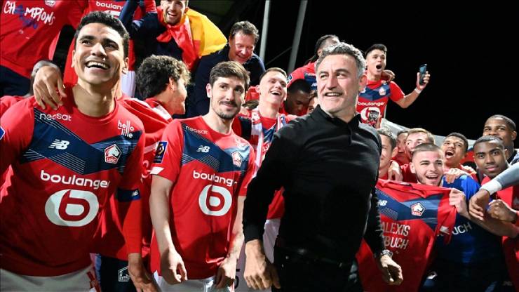 Galtier từng gây sốc khi giúp Lille lật đổ PSG để vô địch Ligue 1