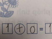 Giáo dục - du học - Bài toán 1+0=1 của học sinh lớp 1 bị gạch sai, nhìn vào đề bài ai cũng tới tấp khen ngợi học trò thông minh