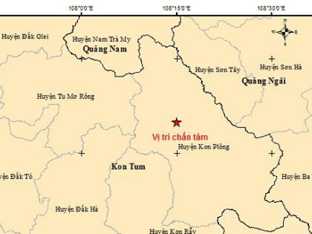 NÓNG: Lại động đất liên tiếp ở Kon Tum