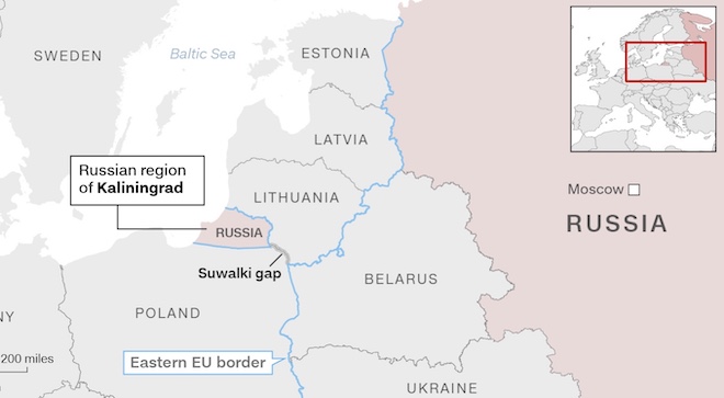 Kaliningrad là vùng lãnh thổ mang ý nghĩa chiến lược với Nga.