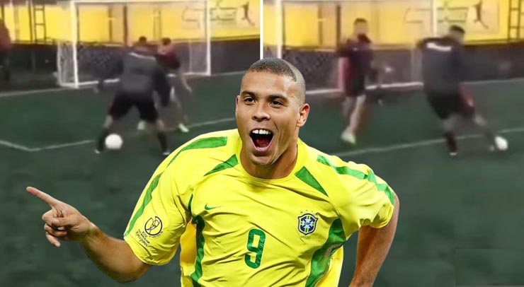 Ronaldo thi triển kỹ thuật siêu việt