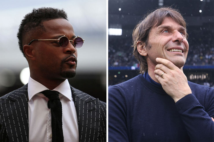 MU bị cựu danh thủ của họ, Patrice Evra đay nghiến vì không bổ nhiệm Antonio Conte làm HLV của "Quỷ đỏ"