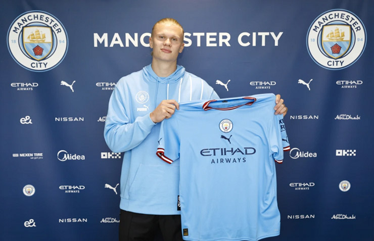 Tân binh Erling Haaland (Man City) được trang The Football Faithful tin là ứng cử viên lớn nhất giành danh hiệu "Vua phá lưới Premier League mùa giải 2022/23"