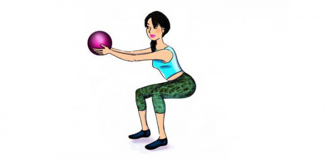 5 bài tập với bóng giúp tăng cường cơ bắp - 1