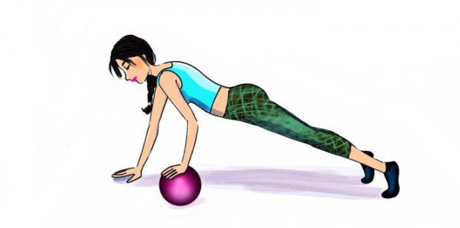 5 bài tập với bóng giúp tăng cường cơ bắp - 4