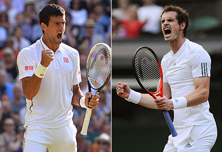 Novak Djokovic và Andy Murray có thể tạo nên cặp tứ kết đầy duyên nợ ở Wimbledon năm nay