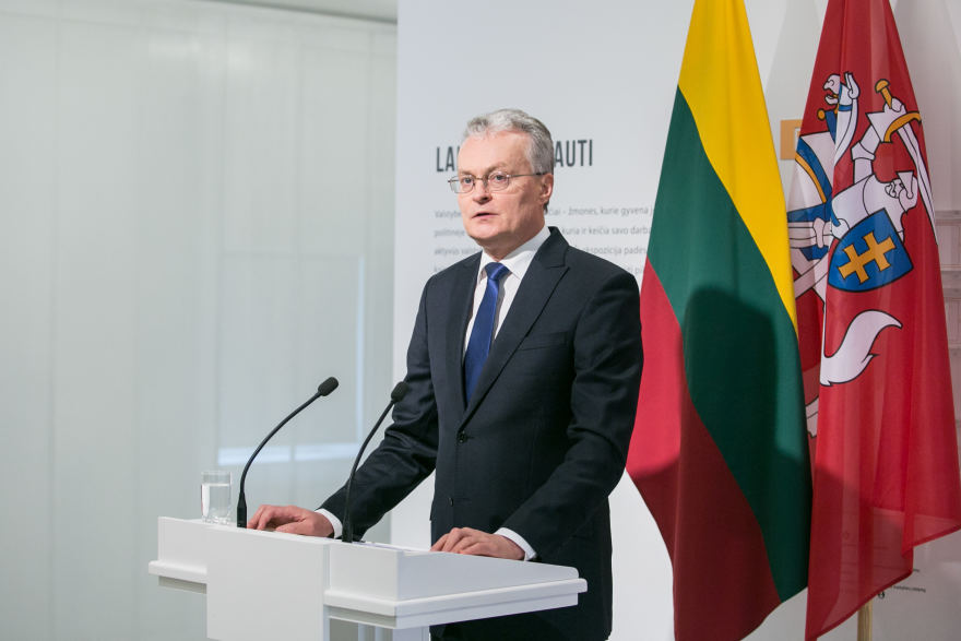 Tổng thống Lithuania – ông Gitanas Nauseda (ảnh: RT)