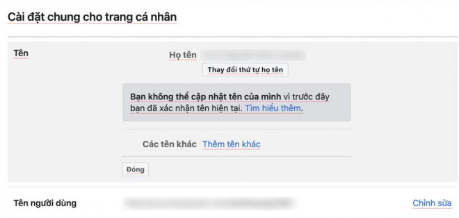 Cách đổi tên trên Facebook. Ảnh: MINH HOÀNG