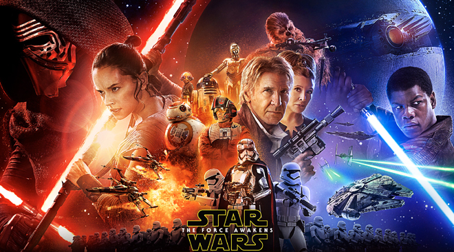 Star Wars Ep. VII: The Force Awakens (2015) xếp vị trí thứ 4 về doanh thu toàn cầu trong lịch sử phòng vé