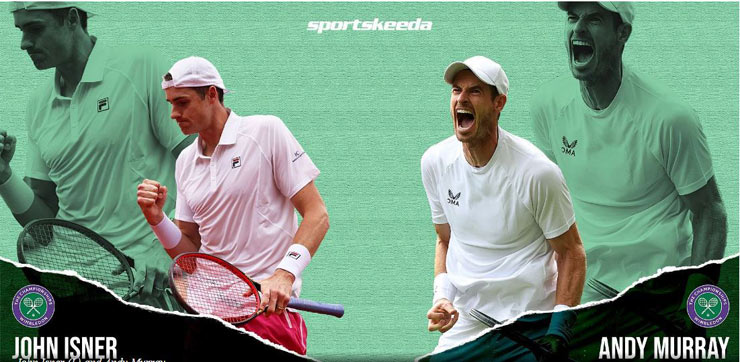 John Isner mơ&nbsp;phá dớp khi "gã khổng lồ" người Mỹ đã toàn thua Andy Murray 8 lần họ gặp gỡ trước đây