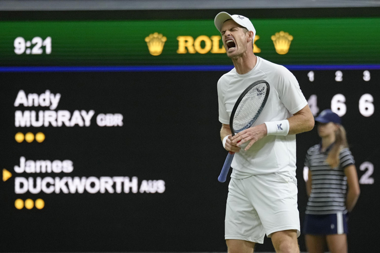 Murray tạo ra màn ngược dòng đáng nhớ ở vòng 1 Wimbledon