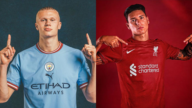 Man City mua Erling Haaland và ngay sau đó, Liverpool chiêu mộ Darwin Nunez